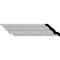 Ekena Millwork 3 3/4"H x 4 5/8"P x 6"F x 94 1/2"L Palmetto Crown Moulding MLD03X04X06PA - alternate 1